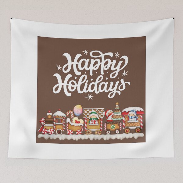 Item preview, Happy Holidays Gingerbread Train! designed and sold by TidyKitchenInc.