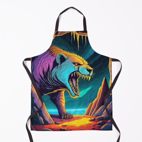 Item preview, synthwave prehistoric sabretooth cat designed and sold by J-Brezy.