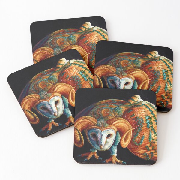 Item preview, Horned owl designed and sold by HucklebridgeArt.