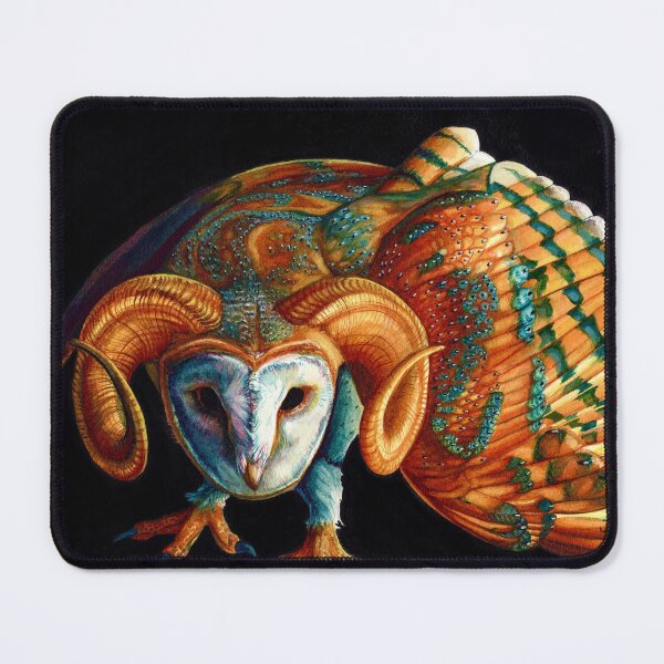 Item preview, Horned owl designed and sold by HucklebridgeArt.