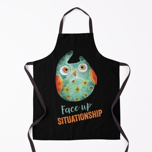 Item preview, Face Up Situationship – Funny Owl With Wise Inscription designed and sold by PavoPlumaA.
