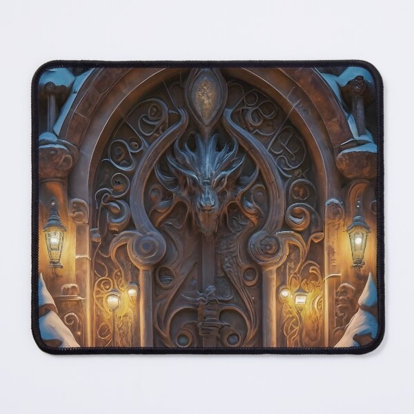 Item preview, Christmas Lights And Gargoyle Dragon Doorway designed and sold by DragonRealms.