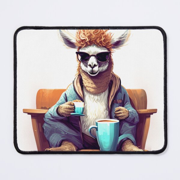 Item preview, Hipster Llama Coffee Break designed and sold by Art Genix.