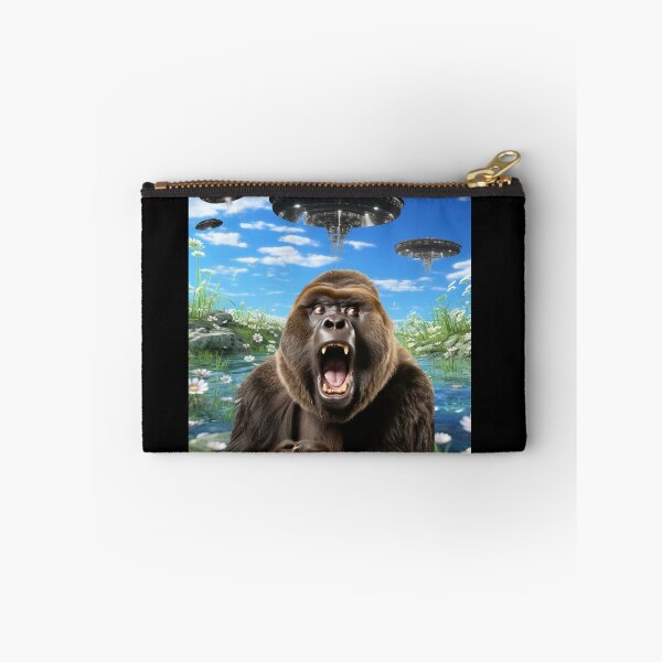 Item preview, Monkey Selfie with UFOs designed and sold by Master-Print.