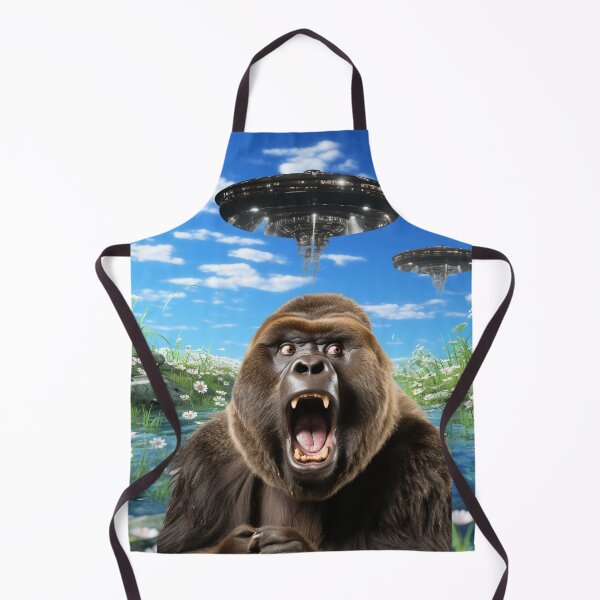 Item preview, Monkey Selfie with UFOs designed and sold by Master-Print.