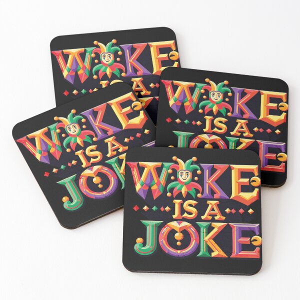 Item preview, Woke is a Joke - Jester Themed designed and sold by Sir Meow Meow.