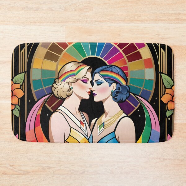 Item preview, Vintage Lesbian Romance: Rainbow Bliss and Floral Whispers designed and sold by whimsiqueer.