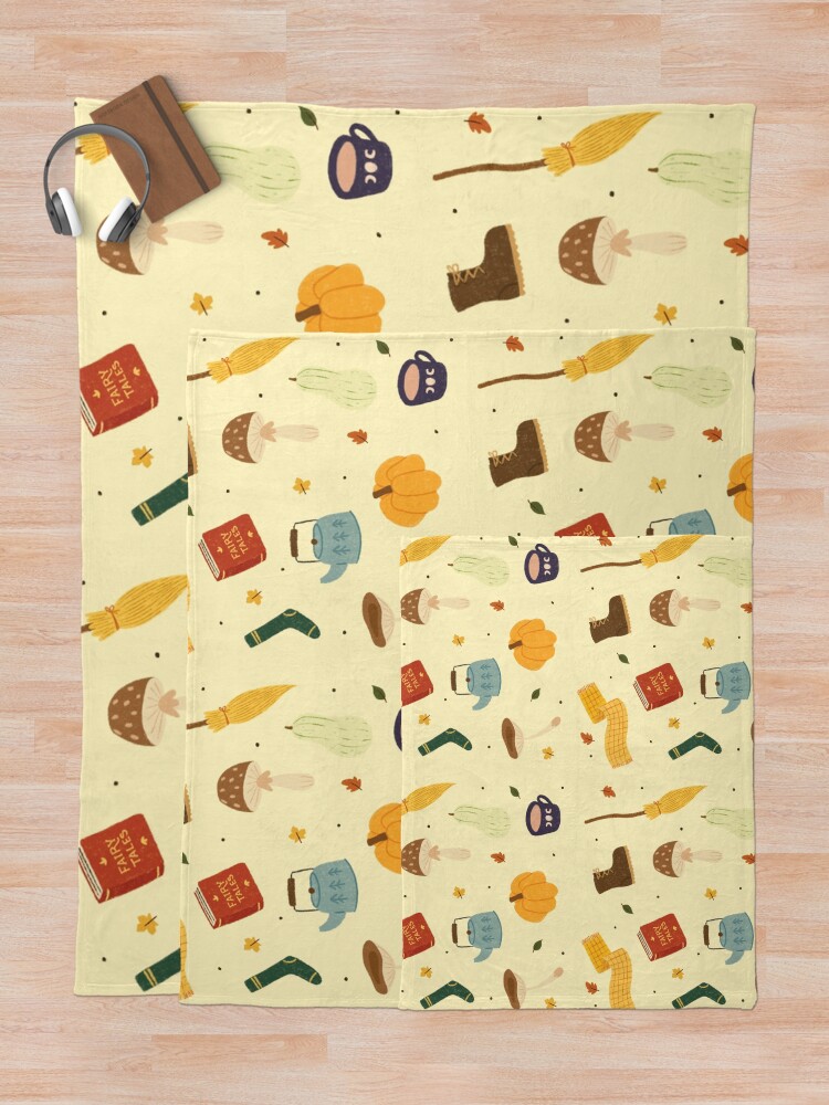 Thumbnail 5 of 6, Throw Blanket, Cozy Fall designed and sold by Shivegraphics.