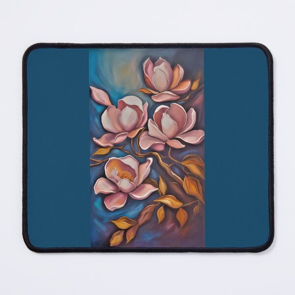 Item preview, magnolias with large blooming flowers, on their branch like a pastel painting designed and sold by Creativesphotos.
