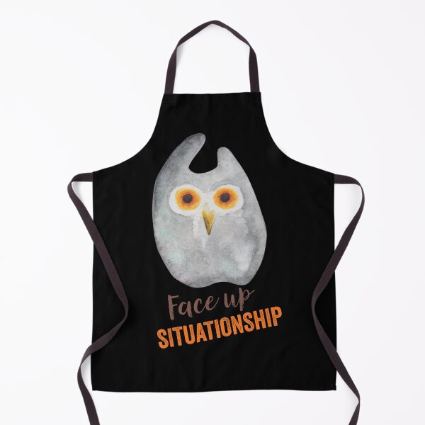 Item preview, Face Up Situationship – Funny Owl With Wise Inscription designed and sold by PavoPlumaA.