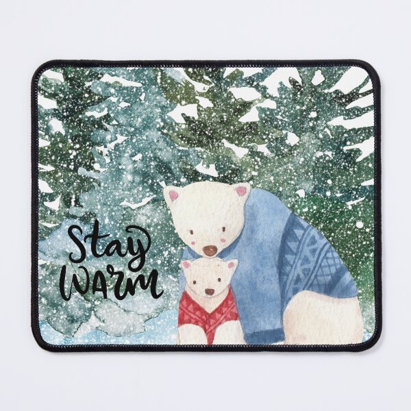Item preview, Stay Warm Polar Bears in Forest! designed and sold by TidyKitchenInc.
