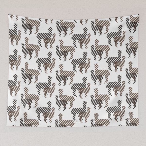 Item preview,  Striped graphic llamas designed and sold by InnnaMorata.