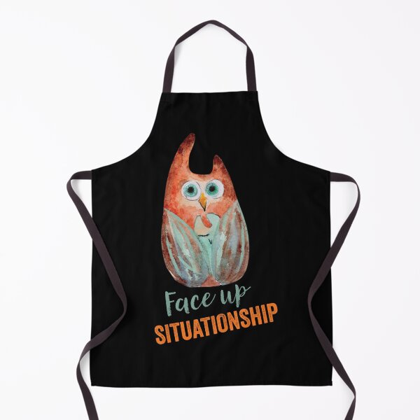 Item preview, Face Up Situationship – Funny Owl With Wise Inscription designed and sold by PavoPlumaA.