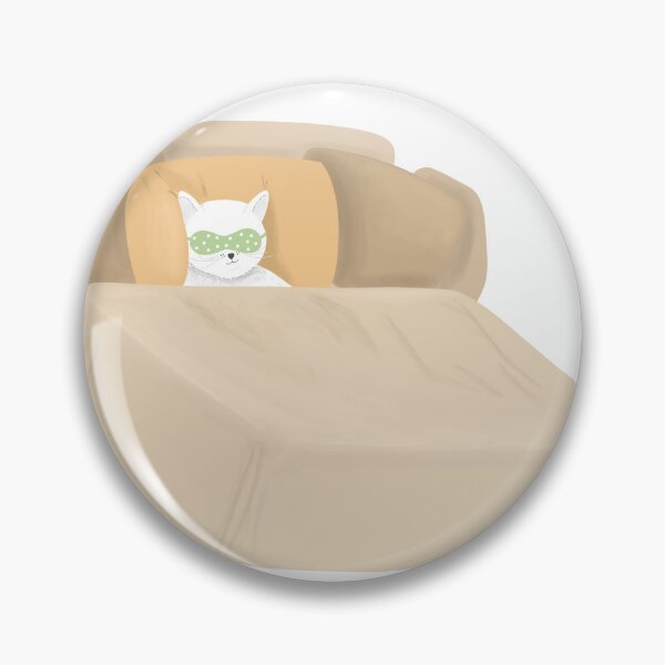 Item preview, Cat sleeps in bed designed and sold by CreativeElle.