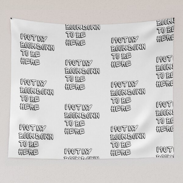 Item preview, I Put My Book Down To Be Here | Book Aesthetic quotes designed and sold by PurpleWay.