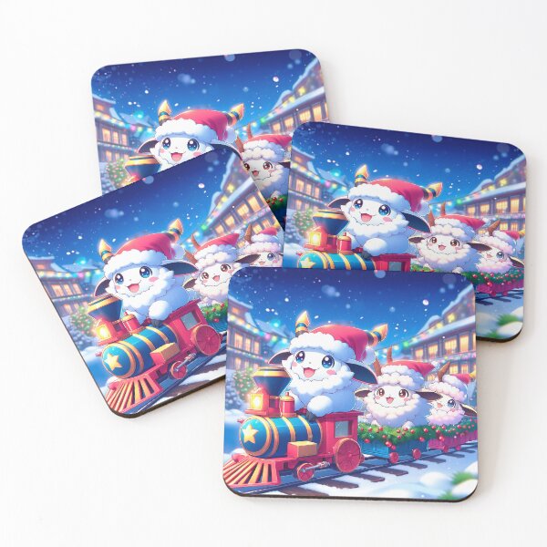 Item preview, Little Sheep on a Christmas Train designed and sold by Targa-desing.