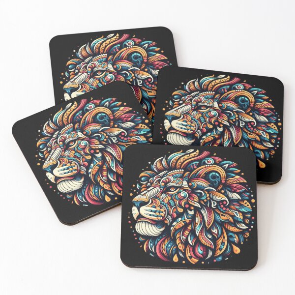 Item preview, Colorful lion in mandala style. designed and sold by MichelleAlline.