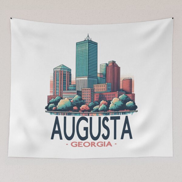 Item preview, Augusta, Georgia, Watercolor Illustration designed and sold by PaintMeWorld.