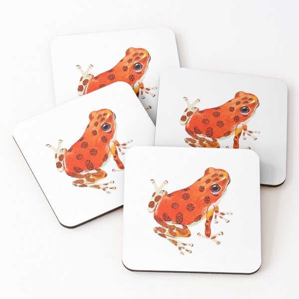 Item preview, Colorful Poison Dart Frog Watercolor Art designed and sold by chuchuyi.
