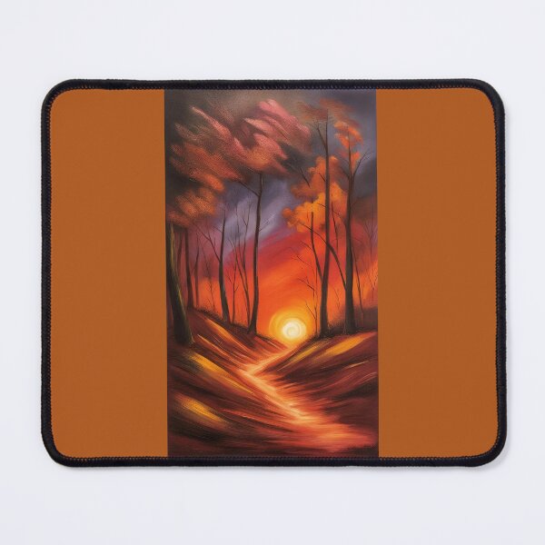 Item preview, grandiose twilight in autumn forest, glowing colors designed and sold by Creativesphotos.