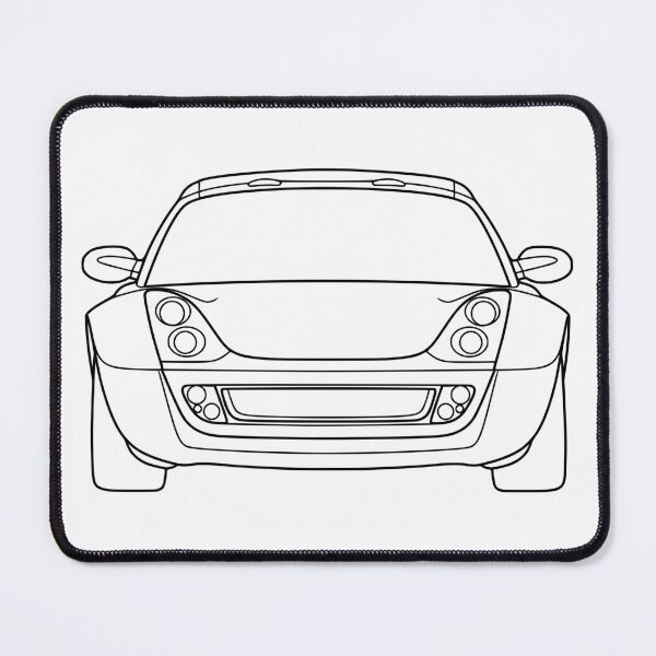Item preview, Smart Roadster 2003-2007 lined art black designed and sold by EdimDesign.