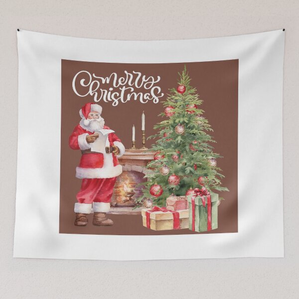 Item preview, Merry Christmas Santa Claus Checking it Twice! designed and sold by TidyKitchenInc.