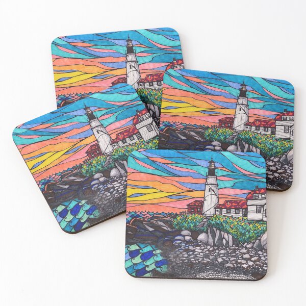 Item preview, Portland Headlight with a Beautiful Sky! designed and sold by rtbrassard.