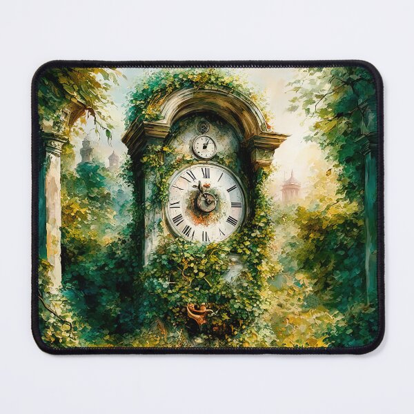 Item preview, An Antique Clock In An Abandoned Garden designed and sold by LanaGustavsson.