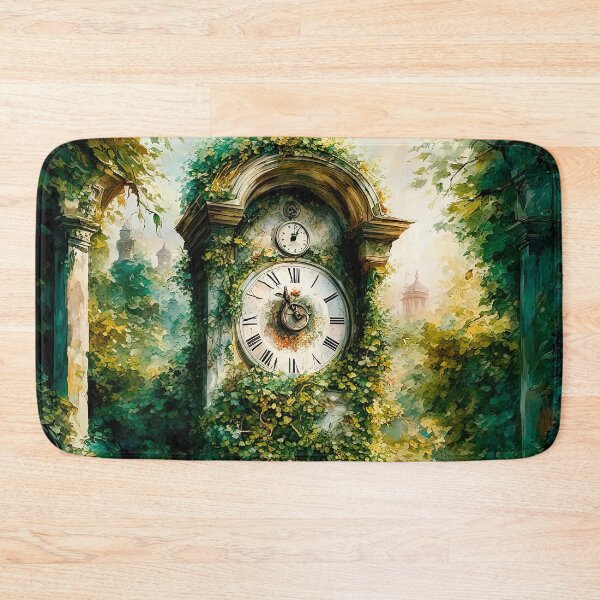 Item preview, An Antique Clock In An Abandoned Garden designed and sold by LanaGustavsson.