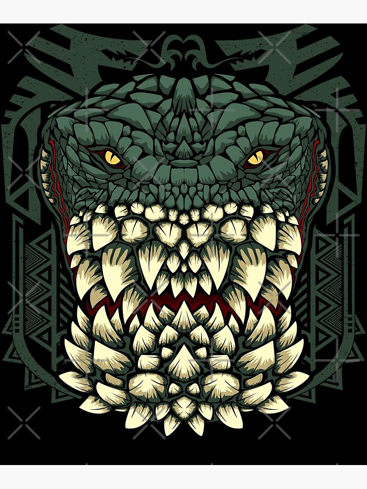 Deviljho MHW Art Print By Dandeelion Redbubble   Flat,750x,075,f Pad,750x1000,f8f8f8.u4 