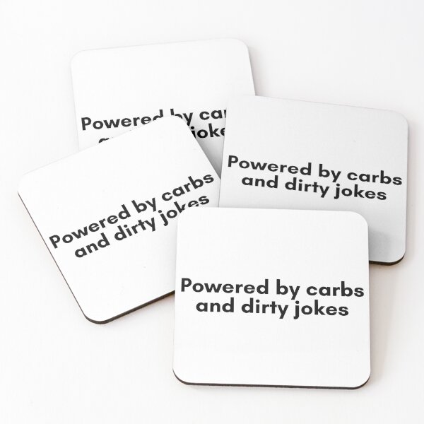 Item preview, Carbs and Dirty Jokes designed and sold by TrendIt-.