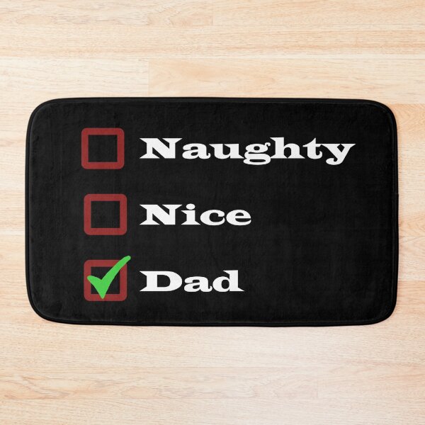 Item preview, Merry Father Christmas - Naughty Nice Dad Christmas List designed and sold by CottonGarb.