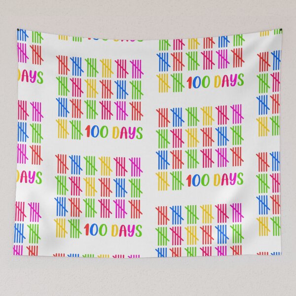 Item preview, 100 Days of School Colorful Tally Mark designed and sold by sweetbelle.