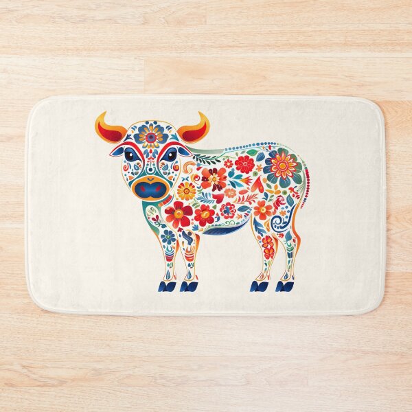 Item preview, Cow Polish Folk Art Flowers designed and sold by Pati-Design.