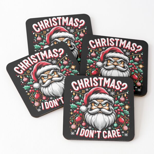 Item preview, Christmas? I don't care | Grumpy Santa | Funny Christmas Design designed and sold by Apogee Publishing.