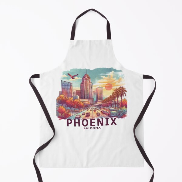 Item preview, Phoenix Arizona Watercolor Illustration designed and sold by PaintMeWorld.