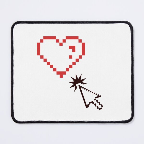 Item preview, Red Heart Pixelated Love Heart Art Gift Ideas designed and sold by haRexia.