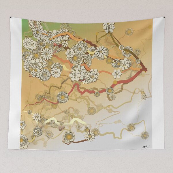 Item preview, Flowery Vines White designed and sold by Mary Holstege.