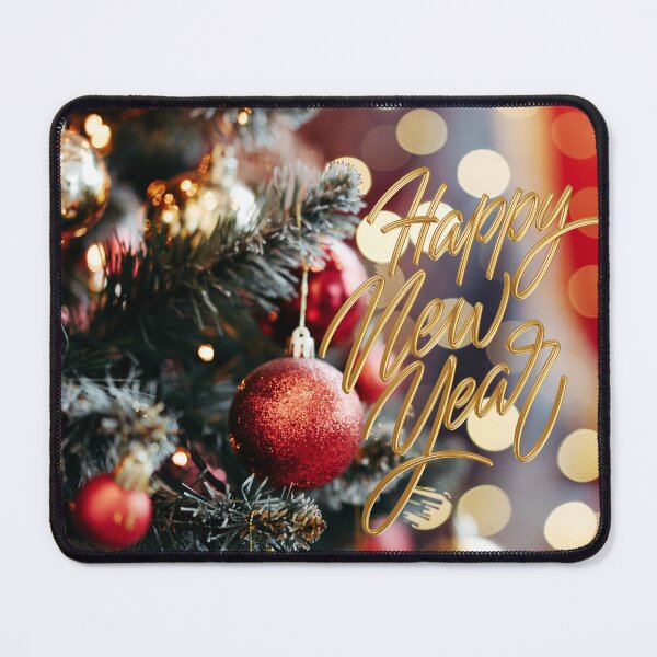 Item preview, Happy New Year Christmas Tree with Ornaments! designed and sold by TidyKitchenInc.
