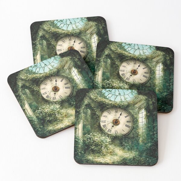 Item preview, An Antique Clock In An Abandoned Garden designed and sold by LanaGustavsson.
