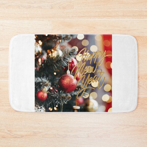 Item preview, Happy New Year Christmas Tree with Ornaments! designed and sold by TidyKitchenInc.