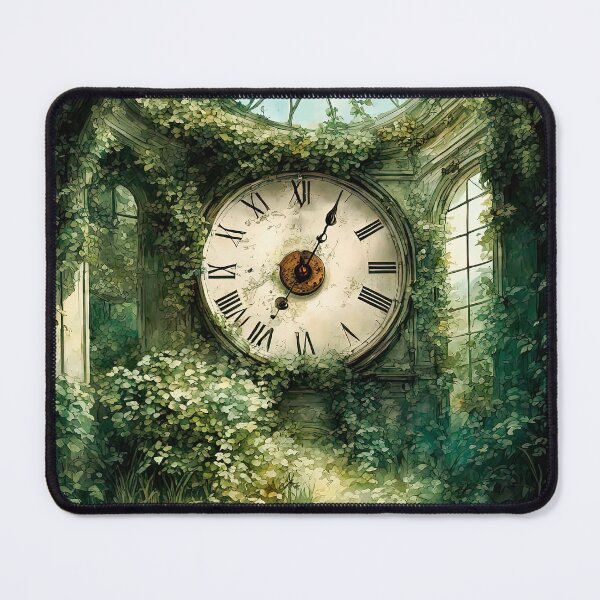 Item preview, An Antique Clock In An Abandoned Garden designed and sold by LanaGustavsson.