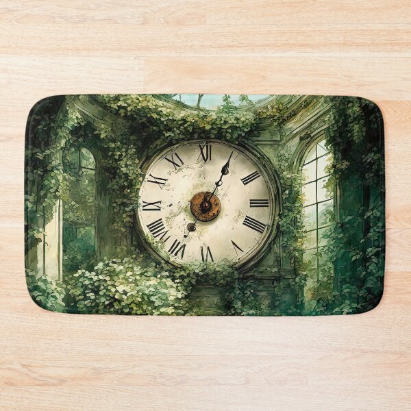 Item preview, An Antique Clock In An Abandoned Garden designed and sold by LanaGustavsson.