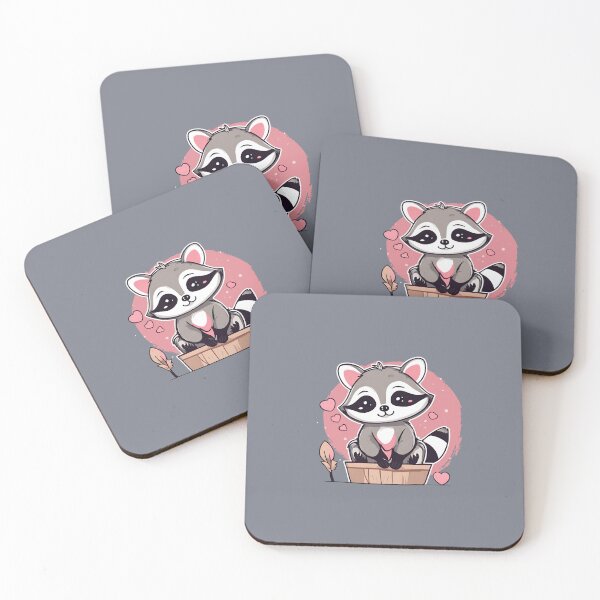 Item preview, Lindo mapache kawaii designed and sold by Rathnau.