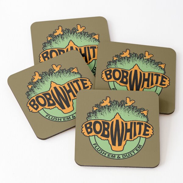 Item preview, Bobwhite Quail, Flush'em & Dust'em, Green and Orange with Black Outline designed and sold by CraneCreek.