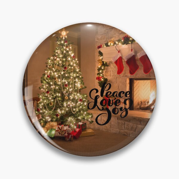 Item preview, Peace Love and Joy by the Christmas Fireplace! designed and sold by TidyKitchenInc.