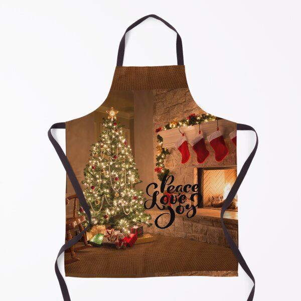 Item preview, Peace Love and Joy by the Christmas Fireplace! designed and sold by TidyKitchenInc.