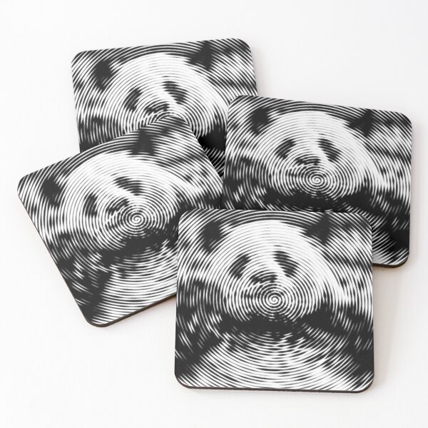 Item preview, Panda Spiroglyph Spiral Art Low Poly designed and sold by SpiroJo.