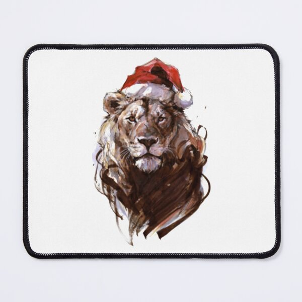 Item preview, Santa's Red Lion Beanies: Christmas Hats designed and sold by Blink Art Studio.