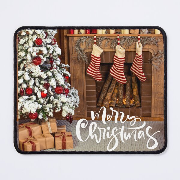Item preview, Merry Christmas Snowy Christmas Tree! designed and sold by TidyKitchenInc.